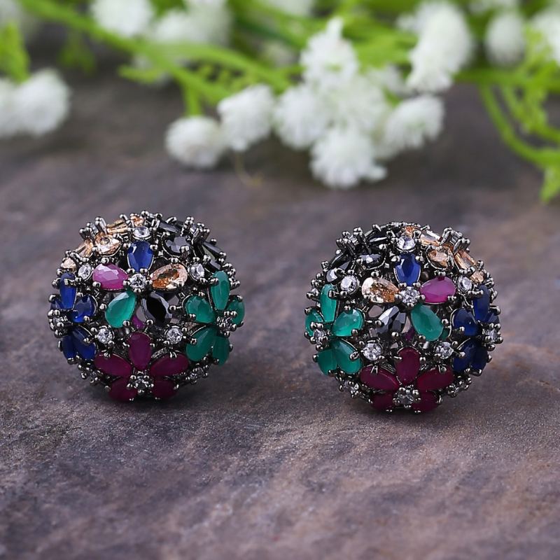 Multi AD diamond cocktail Studs