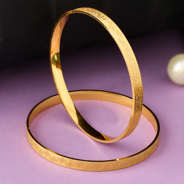 Set Of 2 Gold-Plated sathiya design Bangles