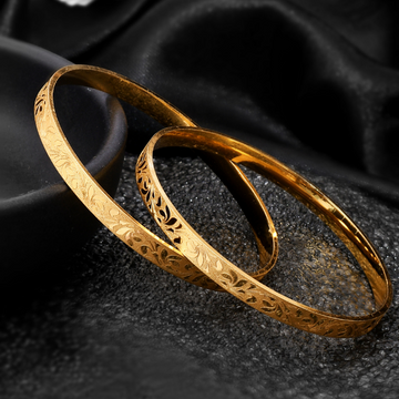 Set Of 2 Gold-Plated Handcrafted Bangles_1