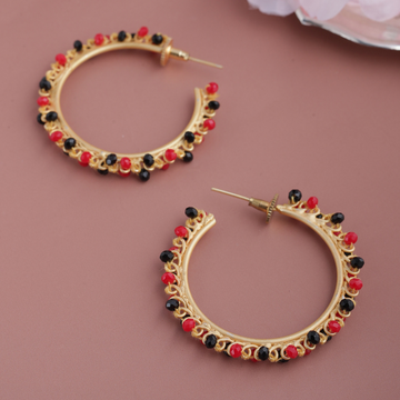 Gold-Toned Contemporary Hoops