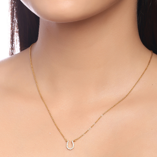 Gold Plated Handcrafted U Pendant Chains