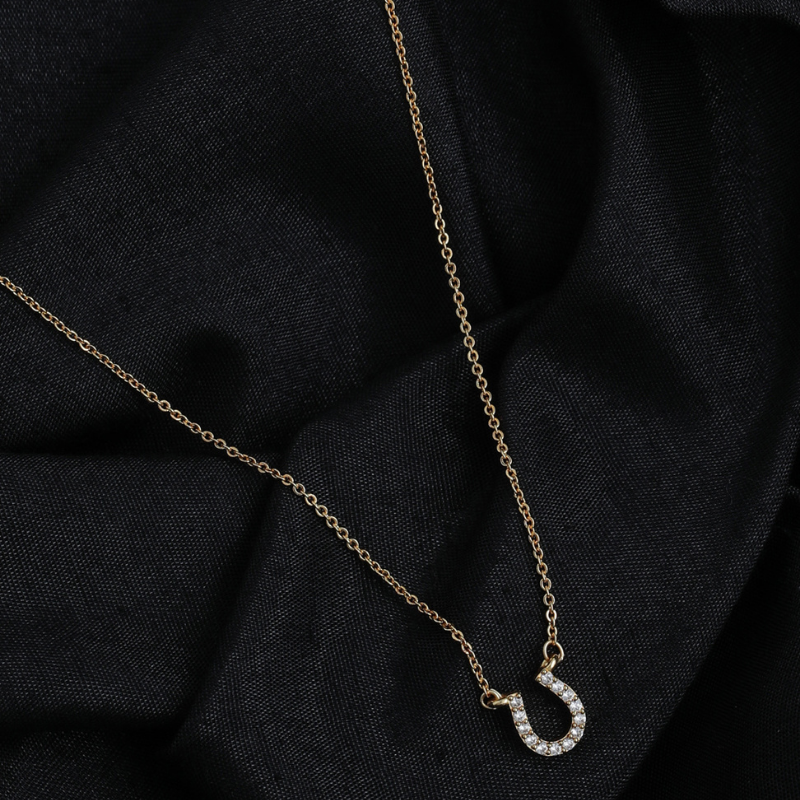 Gold Plated Handcrafted U Pendant Chains