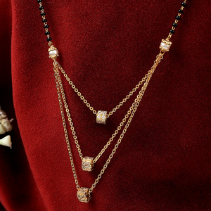Layered Gold Mangalsutra Set