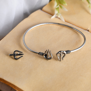 Set of 2 Silver-Plated Nosepin & Bracelet