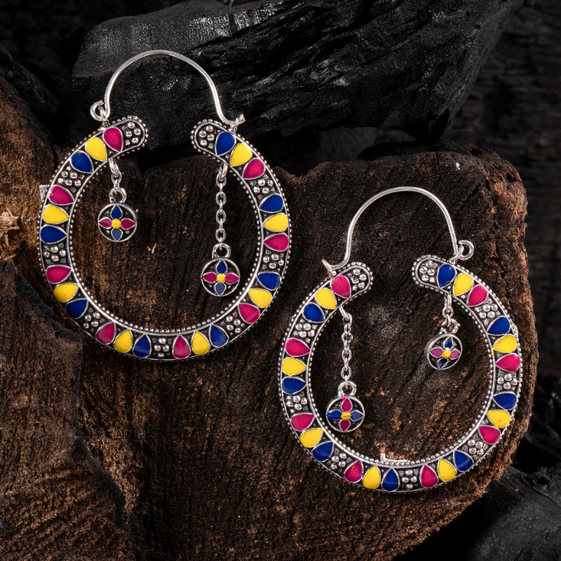 Multicoloured Contemporary Hoops