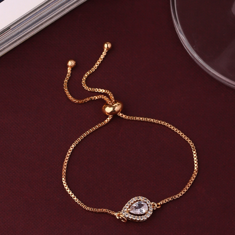 Rose Gold-Plated AD Bracelet