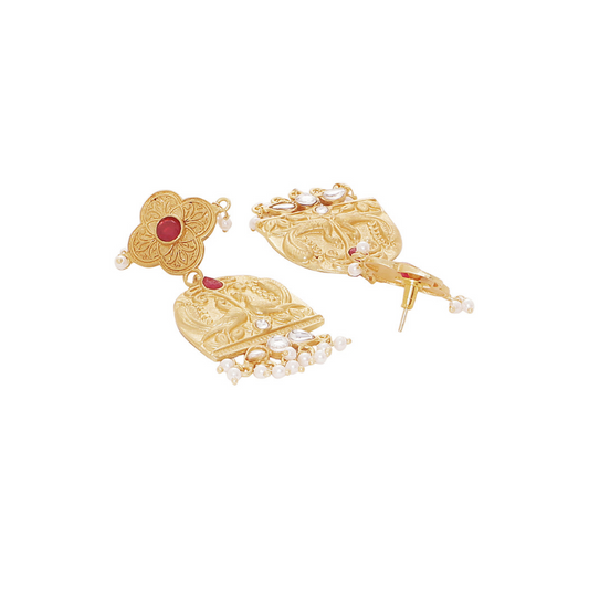 Gold-Toned Classic Drop Earrings