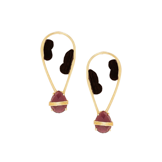 Gold-Plated Drop Earrings