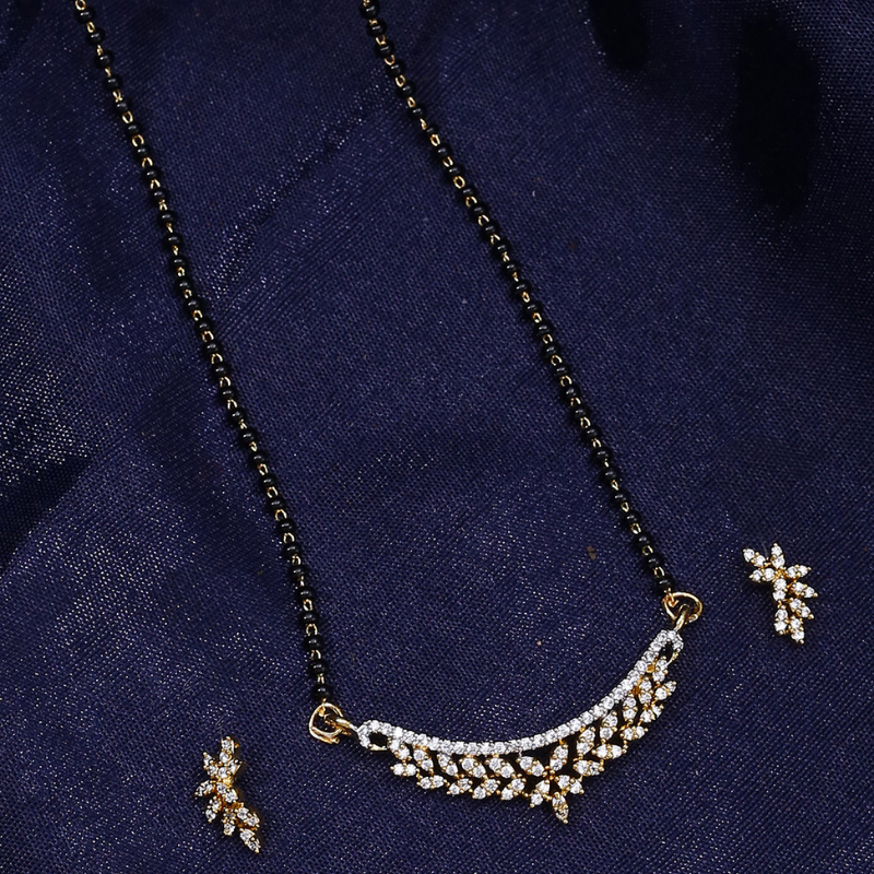 Gold-Plated AD studded Mangalsutra