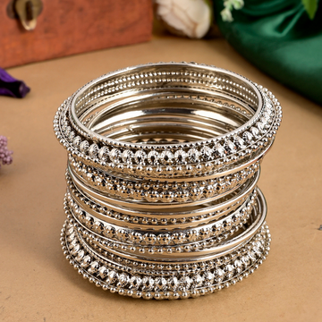 Set of 16 Silver-Plated Bangles