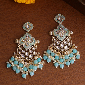 Turquoise Blue Handcrafted Classic Drop Earrings