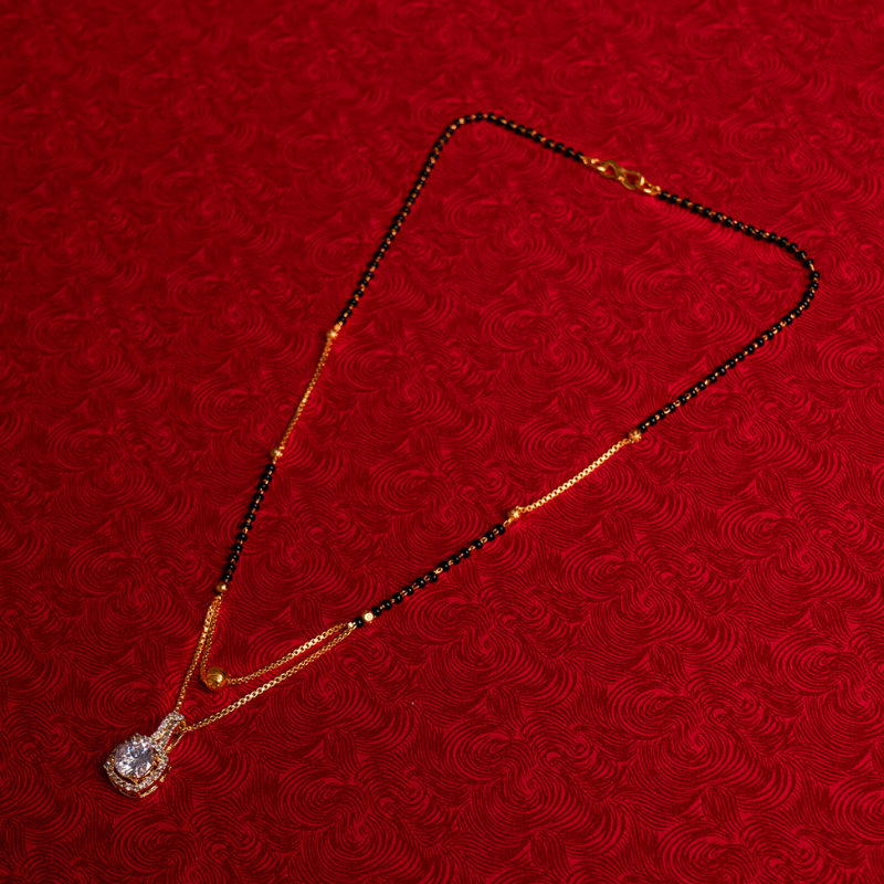 Gold-Plated AD Stone-Studded Mangalsutra