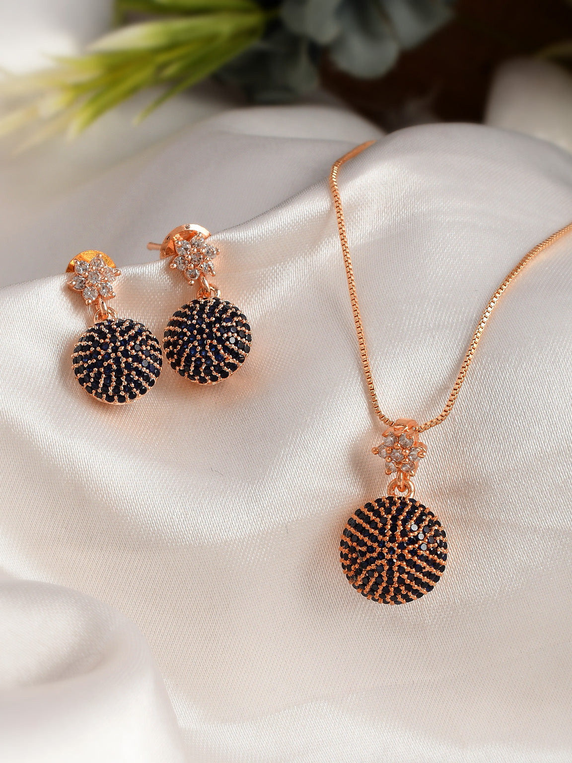 Rose Gold-Plated AD Pendant Chains