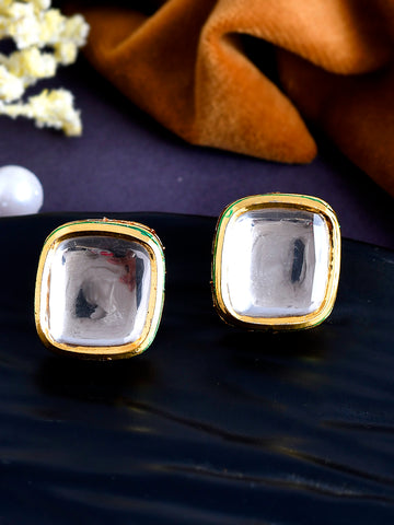 Gold-Toned Polki Studs